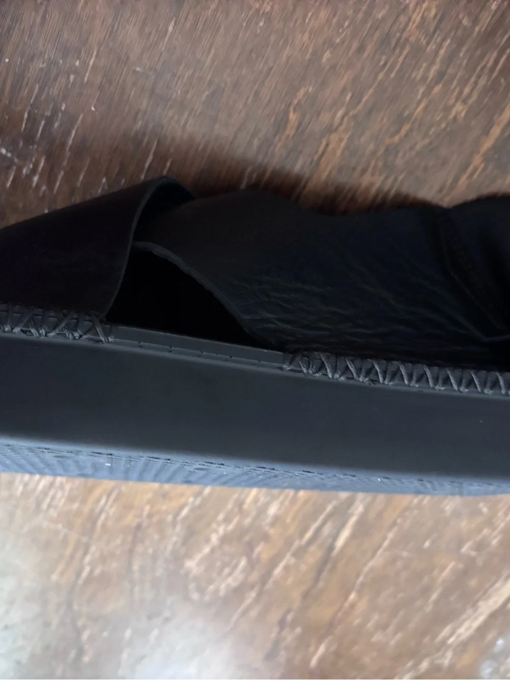 Y-3 Men's Black Leather Crisscross Sling Sandals
